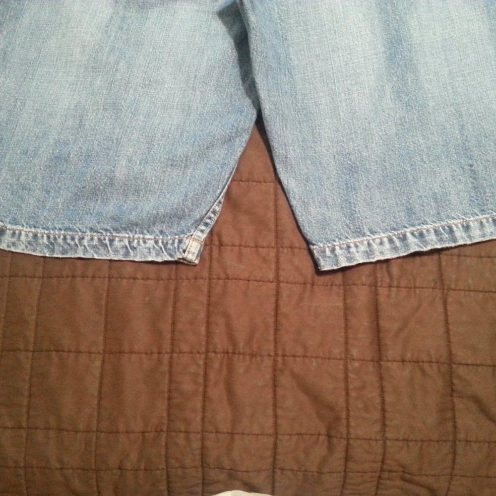 Vintage Y2K Sean John denim jean shorts Skater Baggy Streetwear Men's 36 - Picture 7 of 8
